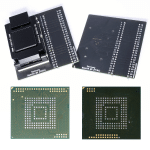 NAND DATA BUS: SINGLE 8 BITS CHIP SIZE: 11,5×13 SUPPORTED EMMC CHIPS: KMV3W000LM KLMAG1JETD (PARTIAL SOLUTION) KLMCG2UCTA (PARTIAL SOLUTION) KLMDG4UCTA (PARTIAL SOLUTION) …AND OTHERS WITH SAME TECHNOLOGICAL PADS
