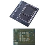 NAND DATA BUS: DUAL 8 BITS CHIP SIZE: 12×16 SUPPORTED EMMC CHIPS: KMVYL000LM …AND OTHERS WITH SAME TECHNOLOGICAL PADS