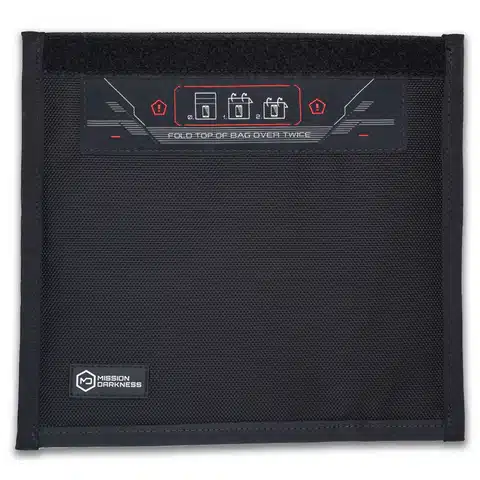 Bolsa Faraday sin ventana Mission Darkness para teléfonos